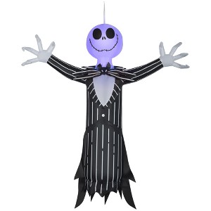 Nightmare Before Christmas Airblown Inflatable Hanging Jack Skellington w/Blinking Lights Disney, 4 ft Tall - 1 of 4