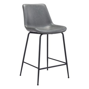 Zuo Byron Counter Stool Gray - 1 of 4