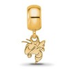 Black Bow Jewelry 14k Yellow Gold Plated Sterling Silver Georgia Tech Yellow Jackets NCAA Bead Charm - 3 of 4