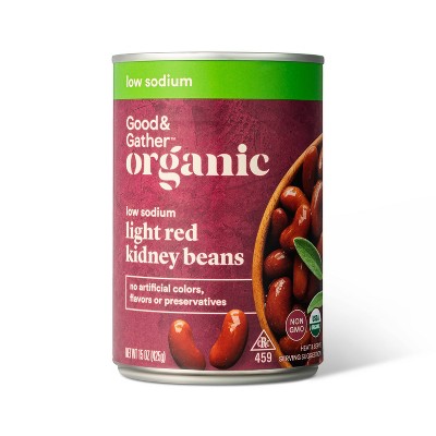 Organic Low Sodium Light Red Kidney Beans - 15oz - Good & Gather™