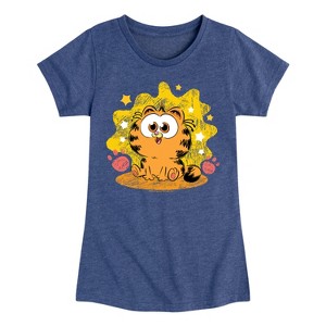 Girls' - Garfield - Baby Garfield Paws And Stars Fitted Short Sleeve Graphic T-Shirt - 1 of 4