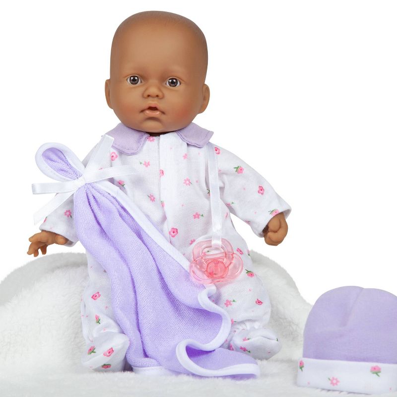 JC Toys La Baby 11&#34; Baby Doll - Purple Outfit, 4 of 7