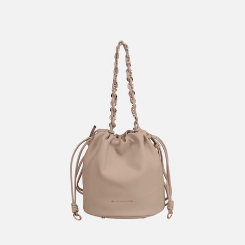 MKF Collection Paityn Women’s Bucket Crossbody Shoulder Bag with Drawstring Closure by Mia K