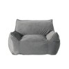 Grungis Bean Bag Chair,Velvet Beanbag Chair with Armrests,Adults Lounge Sofa,Comfy Couch for Living Room Bedroom - 2 of 4