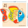 QUOKKA 6 Wooden Puzzle Set  for Toddlers - Preschool Travel Game for Boys & Girls - 3 of 4