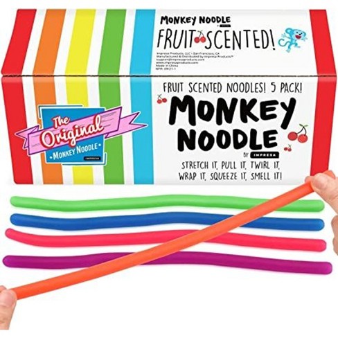 Impresa 5 pack Sweet Scented Original Monkey Noodle Stretchy String Fidget sensory Toys bpa phthalate latex free Target