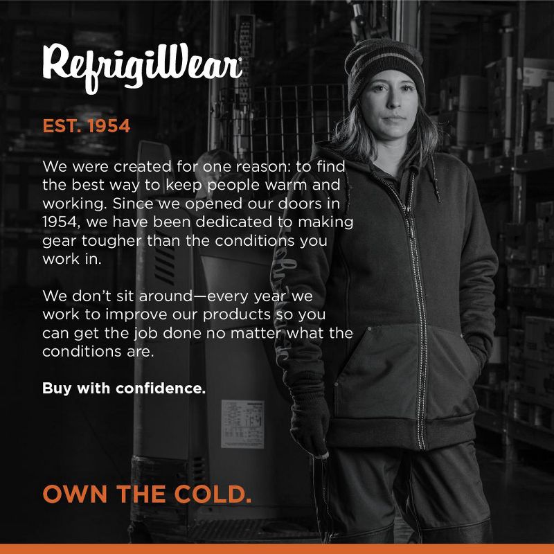 RefrigiWear Women's Hybrid Dual-Layered Jersey Knit Hooded Sweatshirt, 6 of 8