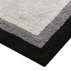 ChicFurnit Bath Rug and Mat Cotton Tufted Bathroom Mat with Medium Pile for Absorbency and Comfort, Black, 20"*30"*0.5" - 4 of 4