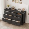 Coolmee 7 Drawers Dresser for Bedroom, Wood Rustic Chest of Drawers with Natural Texture, Storage Dressers Organizer for Bedroom, Living Room - 3 of 4