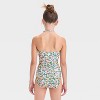 Girls' Garden Tea Floral Printed One Piece Swimsuit Set - art class™ - 2 of 4
