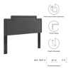 Modway Transfix Twin Headboard – Velvet Upholstery, Durable Wood Frame Construction - 2 of 4