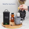 AuldHome Design Black Farmhouse Enamelware Tea Bag Holder; Enamelware Tea Bag Caddy Dispenser for Individual Sachets - 4 of 4