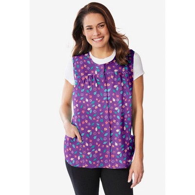 Only Necessities Plus Size Snap-Front Apron