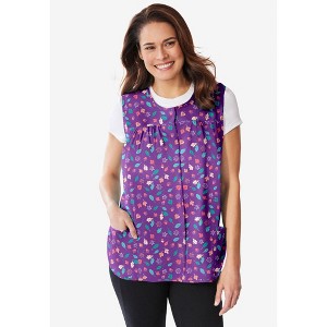 Only Necessities Plus Size Snap-Front Apron - 1 of 4