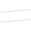 vidaXL Curtain Rails 2 Pcs White and Silver 35.4"-51.2" Aluminum - 2 of 4