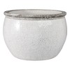 Modern Ceramic Planter and Flower Pot for Home Decor - Indoor or Outdoor Use - Minimalist Design That Elevates Any Room, Patio, or Garden - 9" White - 4 of 4