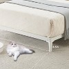 6-Inch Metal Full Bed Frame, Low Profile Platform Bed, Heavy Duty Mattress Foundation, No Box Spring Needed, Easy Assembly - White - 4 of 4