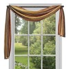 GoodGram Royal Ombre Crushed Semi Sheer Complete 3 Pc. Window Curtains & Scarf Set - 2 of 3