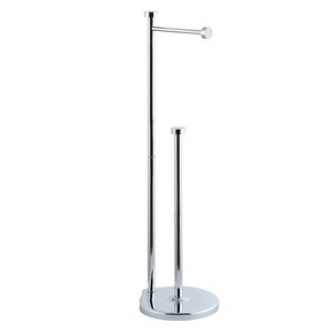 SunnyPoint Free Standing Bathroom Toilet Paper Holder Stand Chrome (02-DAS3275 CH) - 1 of 3