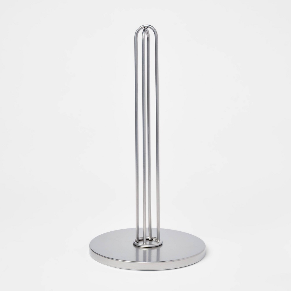 Photos - Other Accessories Nickel Paper Towel Holder - Threshold™