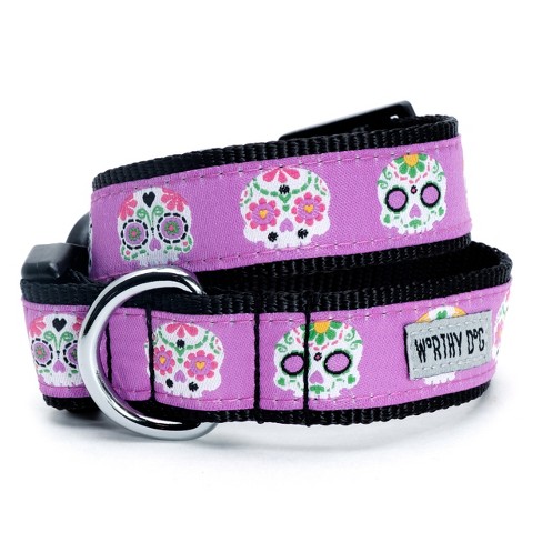 The Worthy Dog Skeletons Dog Collar - image 1 of 4