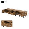79'' Mid Century Modern TV Stand for 85 Inch TV, Textured Media Console with Storage for Living Room-3irtyhousy - 4 of 4
