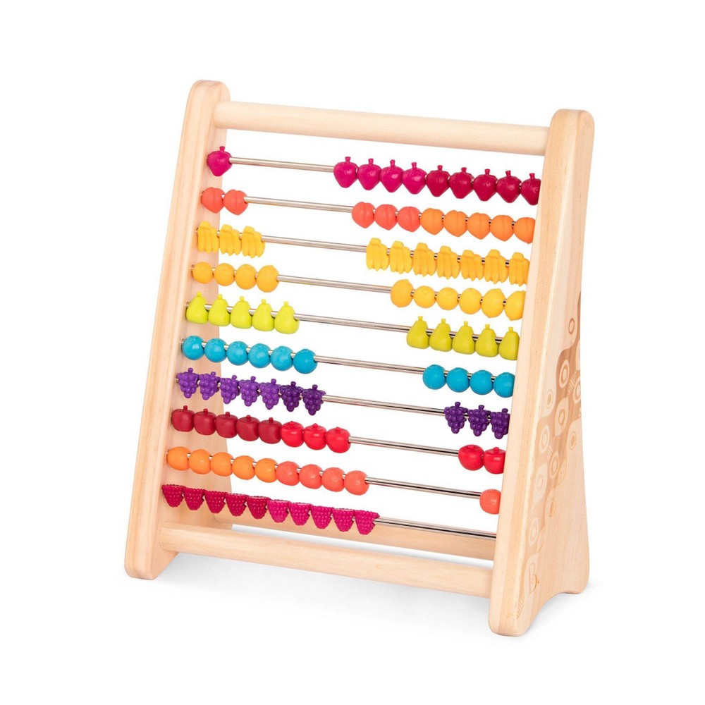 Photos - Educational Toy B Toys B. toys Wooden Abacus Counting Toy - Two-ty Fruity! 