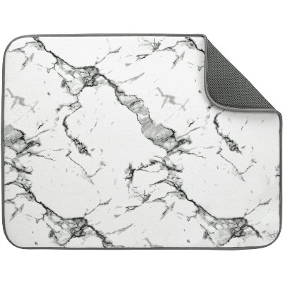 LunaLulinlk Microfiber Dish Drying Mat Marble