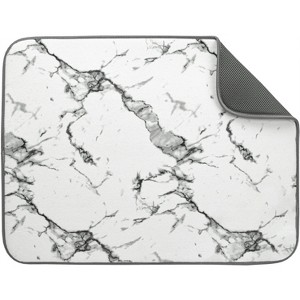 LunaLulinlk Microfiber Dish Drying Mat Marble - 1 of 4