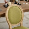 PAGED French Style Dining Chairs Set of 2 Wood Frame Living Room Chairs with Sponge Cushion Backrest for Living Room - 2 of 4