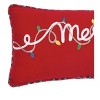 C&F Home 9" x 20" Christmas Lights "Merry" Accent Throw Pillow - 3 of 4