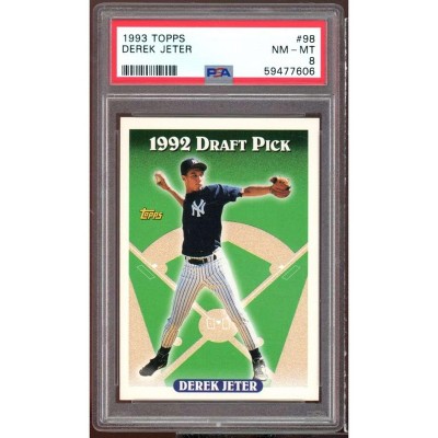 Derek Jeter Rookie Card 1993 Topps #98 PSA 8