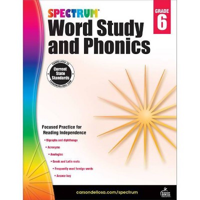 Spectrum Word Study and Phonics, Grade 6 - (Paperback)