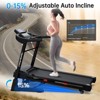 PAGED Treadmill with Incline, Portable Walking Pad Treadmill with LED Display and 12 Preset Programs, Exercise Equipment for Home, Max 330 LBS - 2 of 4