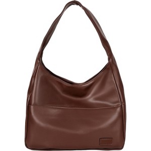 Women Tote Handbags Chic Vegan Leather Tote Bag Purse Stylish Casual Trendy Large Soft Bag - 1 of 4