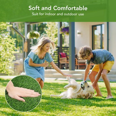 Artificial Grass Turf, Artificial Grass Rug , Carpet Outdoor Turf, Football Field Turf, Thick Pet Turf, Garden Turf with Drainage Holes