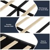 Queen Size Platform Bed Frame with 4 Storage Drawers, Linen Upholstered - 3 of 4