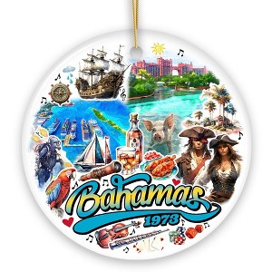 Breathtaking Tropical Bahamas, Caribbean Cultures and Landscapes Travel Souvenir and Christmas Gift| OrnamentallyYou - 1 of 4