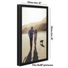 Americanflat 12x18 Poster Frame with Polished Plexiglass - Soho Collection - Gallery Style Deep Molding Picture Frames for Wall Display - Black - 2 of 4