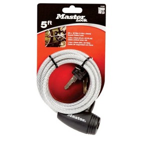 Master Lock 5/16 in. W X 5 ft. L Vinyl Covered Steel Pin Tumbler Locking Cable - 1 of 1