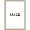 PosterPalooza | 18x26 Thin Barnwood Picture Frame, UV Acrylic, 2 Finishes - Grey and Black - 2 of 4