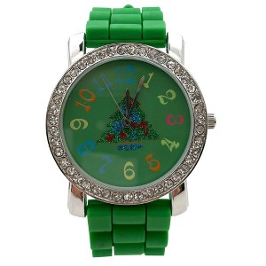 Olivia Pratt Merry Christmas Silicone Band Themed Women Watch - 1 of 3