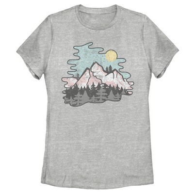 Women's Lost Gods Moonlight Mountains T-shirt : Target