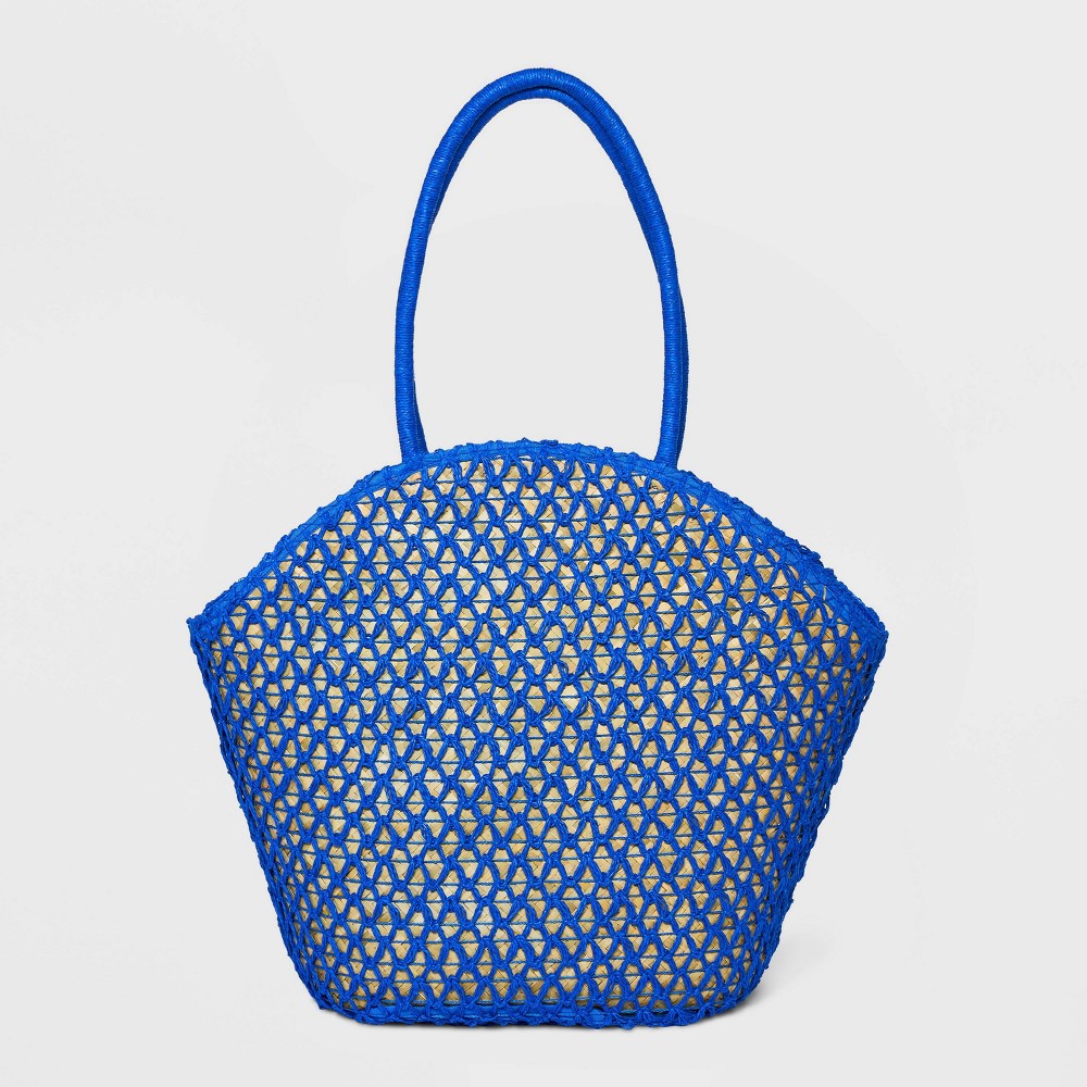 Straw Tote Handbag - Shade & Shore™ Blue