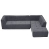 NicBex 2PCS L Shaped Sectional Sofa 3 Seat Modern Modular Sofa for Living Room & Apartment & Office - 2 of 4