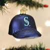 Old World Christmas Blown Glass Ornament for Christmas Tree, Seattle Mariners Baseball Cap - 2 of 3