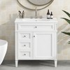 Tramull Modern Bathroom Vanity with Sink Top, 2 Drawers & Tip-Out Tray, Storage Cabinet for Bathroom Decor, Easy Assembly - 3 of 4