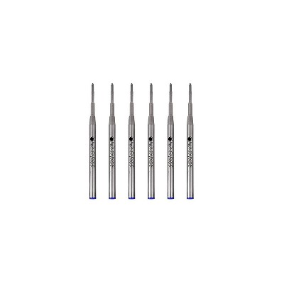 Monteverde Monteverde Ballpoint Pen Refill Broad Point Blue Ink 6 Pack (M143BU)