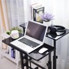 Height Adjustable Standing Desk w/ 4 Casters & Tiltable Tabletop - Mobile Computer Desk for Home & Office - 4 of 4