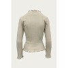 Women's MOCK NECK STRETCH COTTON-JERSEY TOP - Sadie & Sage - image 2 of 2